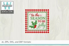 Christmas SVG - Tis The Season To Be Jolly Product Image 2