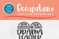 Drama Teacher svg - a speech and drama teacher svg file Product Image 3