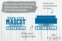 Football SVG | Football Template 0030 | Shirt Design Product Image 5