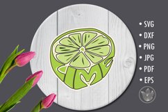 Lime word Art Sticker | Fruit Cut File Product Image 4
