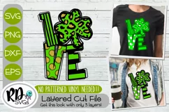 Love Cheetah Shamrock - A St Patricks Day Cricut SVG Product Image 1
