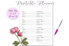Printable Contacts Page Product Image 1