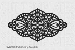 Cuff Bracelet Leather Jewelry Templates lace flora, svg dxf Product Image 2