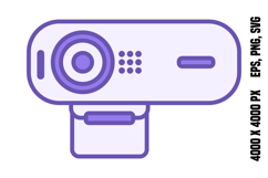Colored Webcam Icon Product Image 1