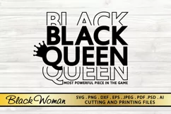 Black Queen SVG PNG EPS DXF Black Woman SVG BLACK GIRL MAGIC Product Image 7