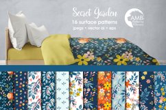 Secret Garden patterns, Floral papers AMB-1835 Product Image 1