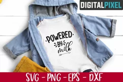 Powered by Milk Svg, Newborn Svg, Baby Svg Files, Hello Svg Product Image 2
