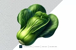 Bok Choy Fresh Vegetable Transparent background Product Image 1