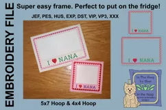 I Love Nana Picture Frames - 4 x 4 and 5 x 7 Hoops Product Image 3