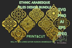 Christmas Ceramic Tiles Mandala SVG Designs bundle Arabesque Product Image 5