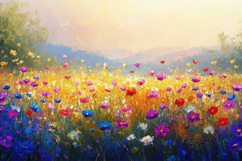 Painting Flowers Background Wallpaper Product Image 1