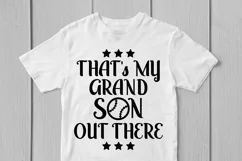That's My Grand Son Out There - Baseball SVG EPS DXF PNG Product Image 2
