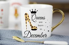 December birthday Queen svg, Living My Best Life, December Q Product Image 2