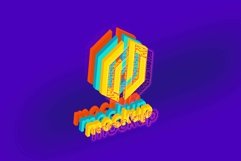 Tech Logo Mockup With Realistic Shadow Effects Product Image 1