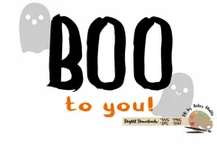Halloween svg cut file Boo to you with ghosts svg Product Image 2