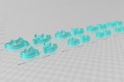 Dove 2 Clay Cutter - Jewelry Earring STL Digital File Downlo Product Image 2