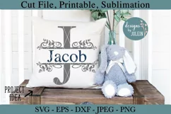 Split Letters A-Z Designs SVG, png, eps, DXF, sublimation Product Image 3