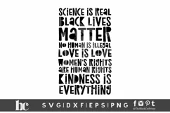 Science Is Real SVG |Love Is Love SVG | Black Lives Matter Product Image 2
