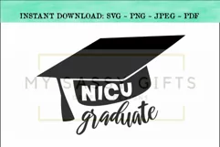 NICU Graduate Funny Baby Alumni SVG Graphic Design Product Image 1