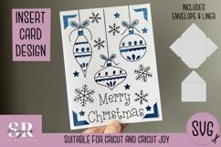 Christmas insert card design| Paper cutting | Cricut Joy svg Product Image 1
