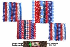 Patriotic July 4th Grunge Backgrounds for Dye Sublimation Product Image 6