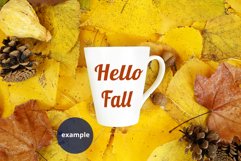 Autumn Latte mug mockup, Fall White mug mockup PSD Product Image 2
