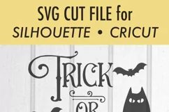 Trick or Treat - Halloween - Owl Bats - SVG DXF Files Product Image 3