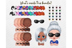 Bundle Chibi Family Clipart PNG, Custom Family Portrait Product Image 2