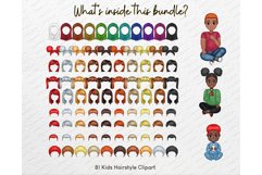 Chibi Kids Christmas Clipart PNG, Cute children boy girl Product Image 4