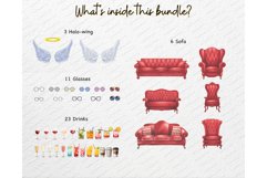 Chibi Kids Christmas Clipart PNG, Cute children boy girl Product Image 5