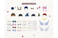 Chibi Kids Christmas Clipart PNG, Cute children boy girl Product Image 4