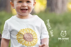 Sunflower Zentangle svg, Sunflower svg, Sunflower Monogram Product Image 8