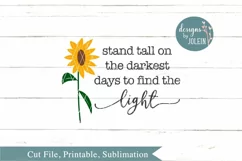 Stand tall on the darkest days SVG, png, eps, dxf, sublimati Product Image 4