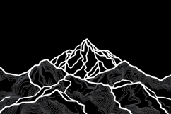 Sketch Of A Mountain Landscape Background Product Image 1