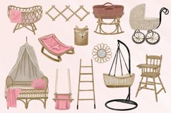 Baby Furniture Watercolor Clipart Set Product Image 2