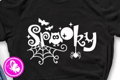 Spooky svg png jpg eps dxf Halloween decor Ghost Spider web Product Image 1