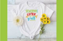 Seventh Grade Y'all SVG Cut File - Back to School SVG DXF Product Image 3