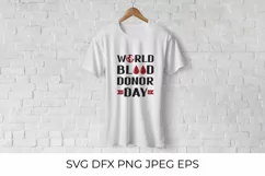 World Blood Donor Day SVG. Blood Donation SVG. Product Image 2