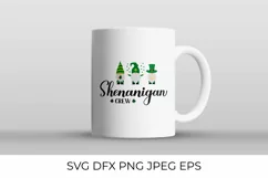 Shenanigan crew. Funny St. Patricks day quote SVG cut file Product Image 2
