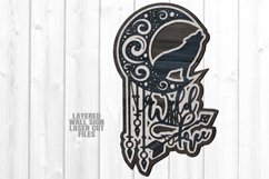 Dreamcatcher Wolf Moon SVG Glowforge Laser Cut Files Product Image 2