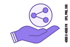 Colored Share Icon Product Image 1
