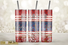 Dad Hero Patriotic tumbler design USA flag sublimate tumbler Product Image 1