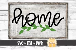 Home - Sign SVG File - SVG PNG DXF Cut Files Product Image 1