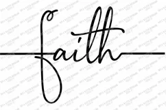 Faith Cross - Cutting File - Clipart - SVG DXF - Christian Product Image 2