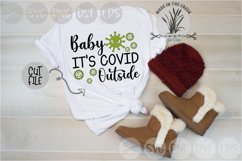 Baby Its Covid Outside, Cold, Winter Germs, Cut File, SVG Product Image 2