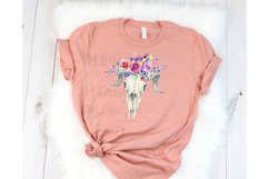 Floral Goat Skull Sublimation Product Image 2