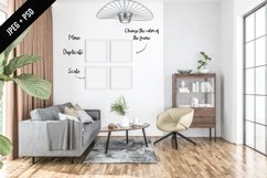Living room mockup - frame &amp; canvas mockup creator Product Image 3