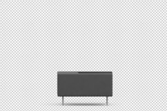 Isometric Arm Chair 3D isolated render Product Image 1