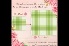 24 Seamless Greenery Plaid Digital Papers, Tartan, Gingham Product Image 5