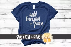 Wild Barefoot and Free SVG PNG DXF Cut Files Product Image 1